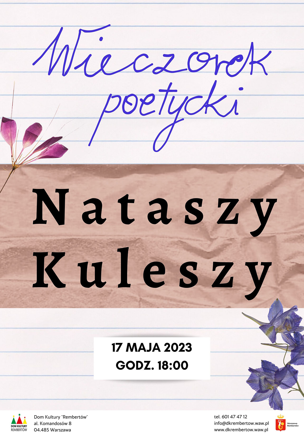 Wieczorek poetycki Nataszy Kuleszy
