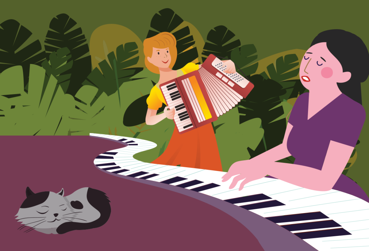 Nauka gry na pianinie i akordeonie